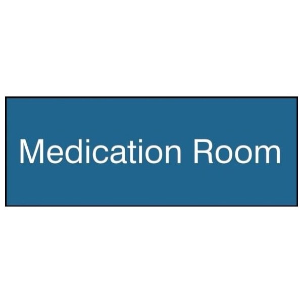 Accuform Engraved Plastic, 3 in x 8 in, Self-adhesive foam tape PSG906BU - main